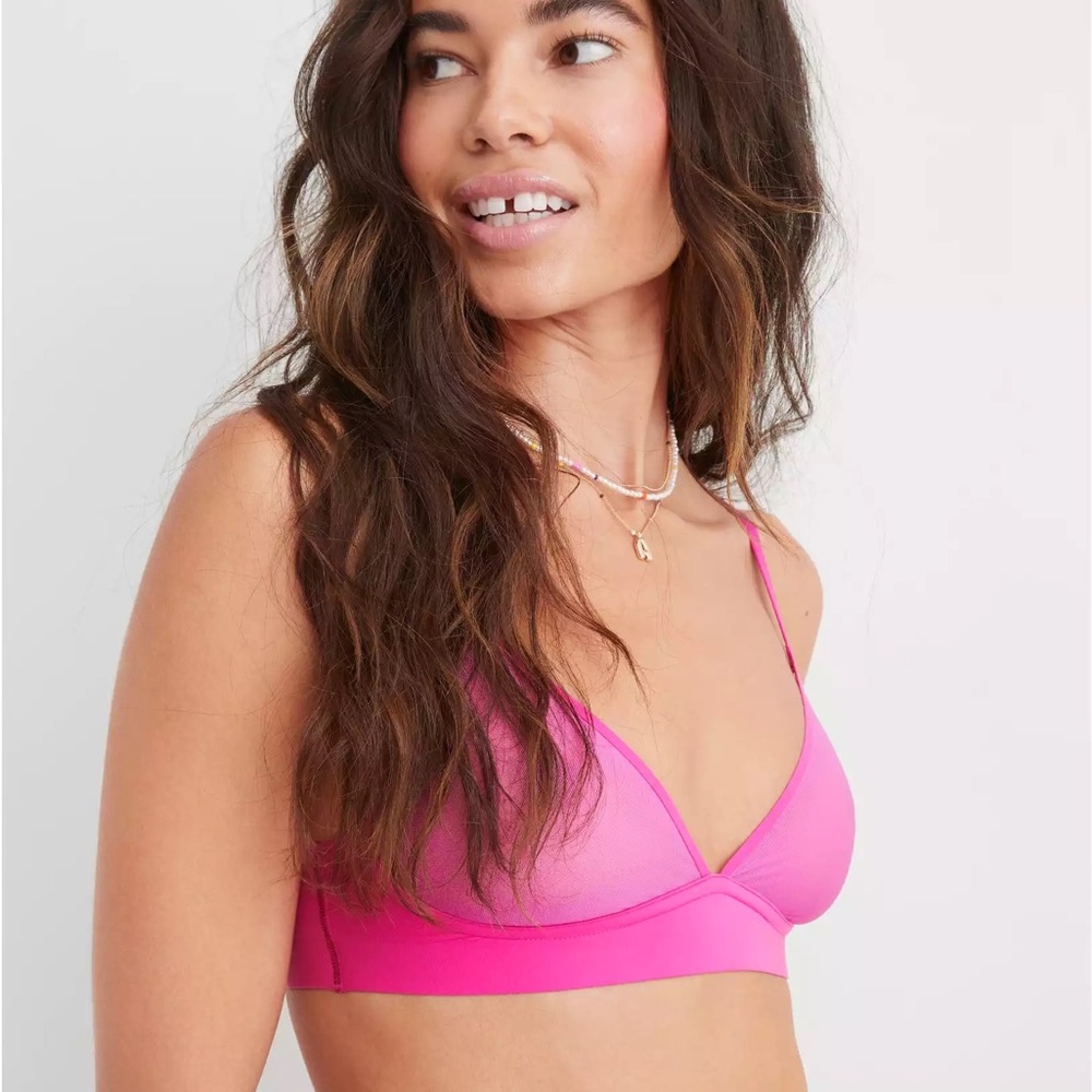 Smoothez by Aerie Mesh Triangle Bralette (discontinued colorway)